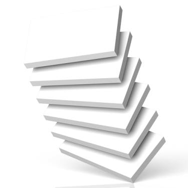 Imagem de Cartões de índice em branco com 300 unidades, cartões de memória coloridos, cartões de estudo sem pautas, cartões portáteis de aprendizagem, ideal para anotações, esboços de arte, material escolar e