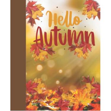 Imagem de Hello Autumn: Fall theme notebook with leaves and ladybugs. Great Journal or gift.