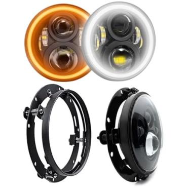 Imagem de Suporte farol angel 7 Polegadas Universal para carro moto caminhao