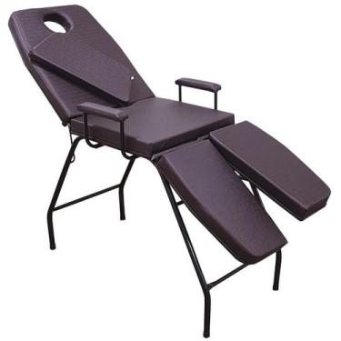 Imagem de Maca Bi-Perna Premium Com Orifício Café Estr. Preta - For-Ty Store