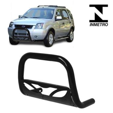 Imagem de Parachoque Quebra Mato Ecosport 2007 2008 2009 Preto C Chapa - CCF