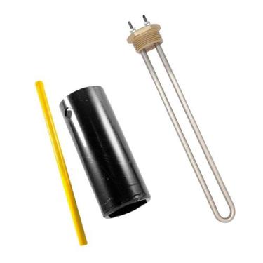 Imagem de Kit Resistência Elétrica Para Boiler Aquecedor Solar Tubo Rosca 1 1/4 