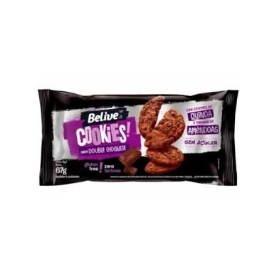 Imagem de Cookies Belive Zero Lactose, Açúcar e Glúten Double Chocolate 67g un