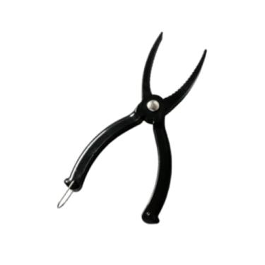 Imagem de oshhni Grampo de pesca, isca, pegador de peixe, antiderrapante, comprimento de 19 cm, acessório multifuncional, tamanho compacto para homens, presentes, Preto