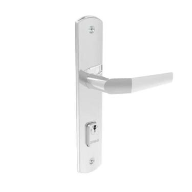 Imagem de Fechadura Externa Popline Espelho Cromado Reto - Soprano