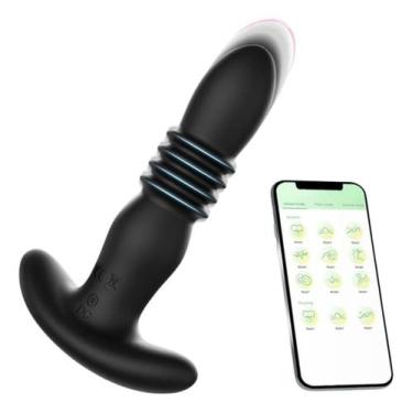 Imagem de Plug Anal Vibrador Telescopio Vai E Vem Usb Com Controle - Vbrante