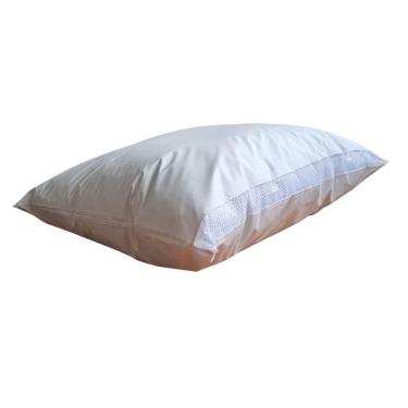 Imagem de Protetor Travesseiro Impermeável Rede Ziper Branco