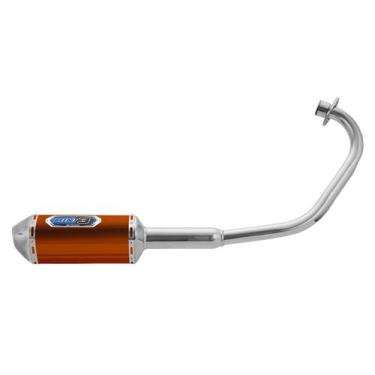 Imagem de Escapamento Pro Tork Mini 3 Titan Ks 125 Fan 2000 À 2008 Curva Cromada