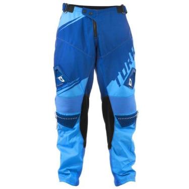 Imagem de Calça Motocross Trilha Enduro - Pro Tork Factory Edition, Azul, Azul c