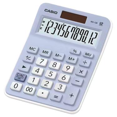 Imagem de Calculadora De Mesa 12 Digitos Azul - Mx-12b-lb