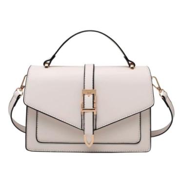 Imagem de ALWY Bolsa Feminina Vintage Tiracolo Sofisticada Luxuosa Passeio Shopping (Off White)
