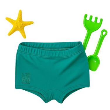 Imagem de Sunga Luc.Boo Em Malha C/ Proteção UV 50+ Verde Verão, Verde, 8