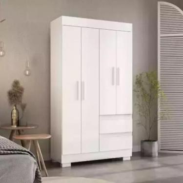 Imagem de Guarda Roupa Para Solteiro Solteirão 4 Portas Com espelho mrp Móveis -