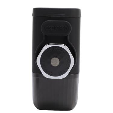 Imagem de Diydeg Pequena Cafeteira de Viagem, Cafeteira de Operada Manualmente Máquina de café Com Cápsulas de café Moídas para Camping de Viagens para Casa (BLACK)