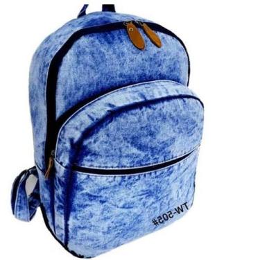 Imagem de Mochila Escolar Super Atual Em Estilo Jeans Despojado Tw505 - Xfp By P