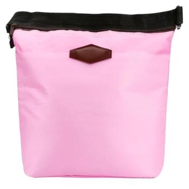 Imagem de Bolsa térmica à prova d'água pequena lancheira com zíper e fivela, refrigerador macio para mulheres, transportador de alimentos quentes e frios para escola, escritório, viagens