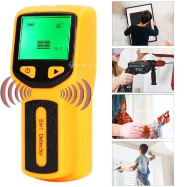 Imagem de Scanner 5 em 1 com Chip Inteligente Detecta Fios AC, Metais, Pinos e V