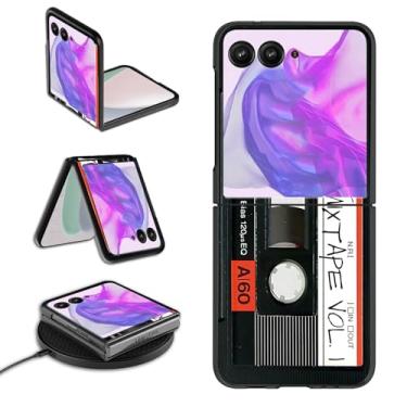 Imagem de Capa para Motorola Moto Razr Plus 2024 para Moto Razr 50 Ultra, capa de telefone para mulheres e homens, fina, rígida, PC, proteção à prova de choque, capa flip para Moto Razr+ 5G 2024, cassete de