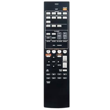 Imagem de Controle remoto de substituição RAV521 adequado para receptor de áudio Yamaha HTR-3067 RX-V377 RX-V373 RX-V375 RX-V377BL RX-V385 RX-V475 YHT-4910U ZJ66500 Sub Remote RAV463 RAV466 2