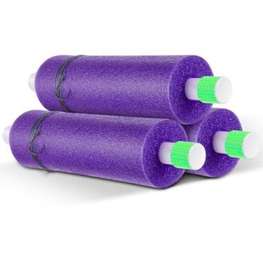 Imagem de Threehoney Conjunto 3/6/12 Catfish Rig Catfishing Tackle Floats Noodle Jugs Catfishing Equipment 33,4 polegadas Linhas de pesca Equipamento de pesca (Roxo, conjunto com 3)