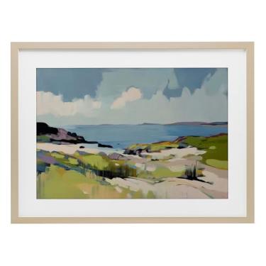 Imagem de Stupell Industries Impressão emoldurada de bétula verde costeira sob vidro por Elara Yasna, 35,5 x 50,8 cm