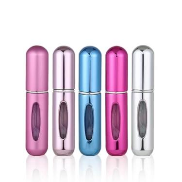 Imagem de Kit 5 Porta Perfume Frasco Spray Recarregavel Portátil Bolso