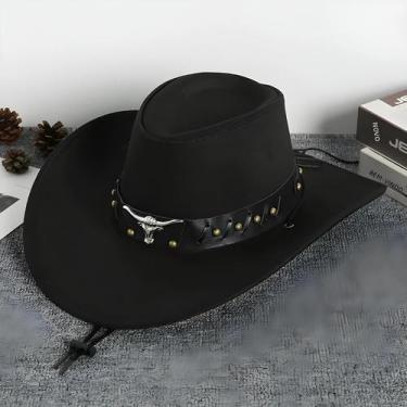 Imagem de Chapéu De Cowboy Unissex Retrô Estilo Ocidental De Aba Larga Verão Mod