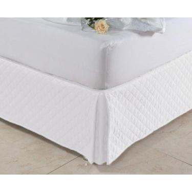 Imagem de Saia Para Cama Box Casal King Matelada Microfibra - Cortinas Ibitinga,