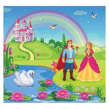 Imagem de Papel de Parede Adesivo Infantil Castelo Princesa Quarto Menina - 725p