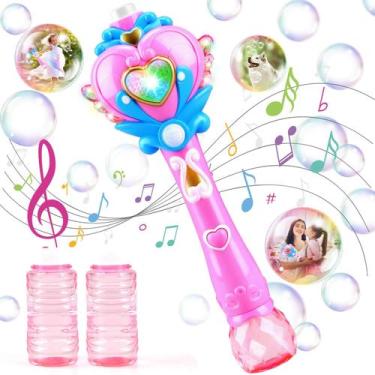 Imagem de Brinquedo Bubble Wand Beria Princess para meninas de 3 a 8 anos com lu