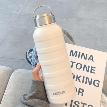 Imagem de Garrafa Térmica Café Suco Água Academia Passeio Camping Caminhada Aço 