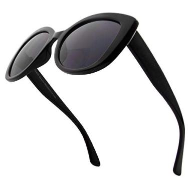 Imagem de VITENZI Óculos de sol com leitores para mulheres, óculos de sol de leitura coloridos, Barletta, Preto, 1 Count (Pack of 1)