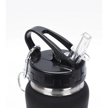 Imagem de Garrafa Térmica com Chaveiro 700ml MS-924 (Amarelo)