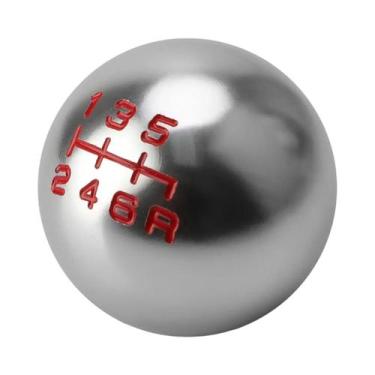 Imagem de Manopla De Câmbio Em Forma De Bola De Alumínio Fosco 5/6 Velocidades P