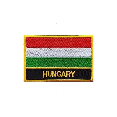 Imagem de Ruoming 1 PÇ Patch de bandeira da Hungria, bordado a ferro ou costurado, tático, militar, nacional da Hungria