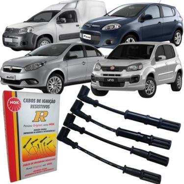 Imagem de Jogo Cabos de Velas Ignição Fiorino Grand Siena Novo Palio Uno Punto S