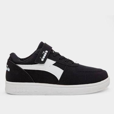 Imagem de Tênis Infantil Diadora Playmaker VLC Menino, Preto, 36