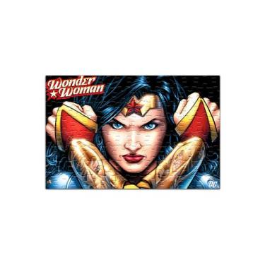 Imagem de Quebra Cabeça Mulher Maravilha Personalizado 48 Peças - Pomps Geek