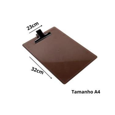 Imagem de Prancheta Fumê Acrílico A4 Prendedor De Metal Novacril