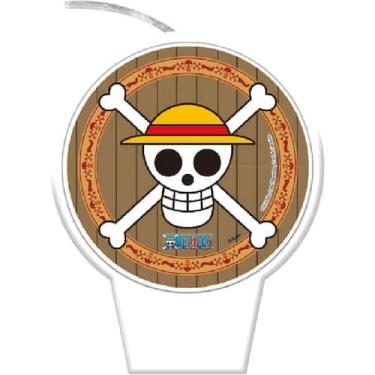 Imagem de Vela Para Bolo de Aniversário Festa Comemoração - One Piece - Festcolo