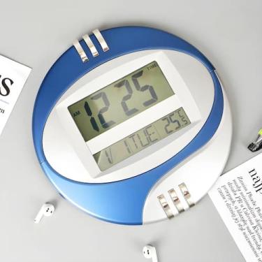 Imagem de Relógio Digital Mesa E Parede Com Sensor de Temperatura Calendário Lua