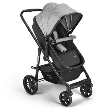 Imagem de Carrinho de passeio para bebê Multikids 0-15kgs c/ berço Moises Beyond Cinza - BB429OUT [Remanufaturado] BB429OUT