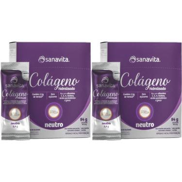Imagem de Kit 2X Colágeno Verisol Hidrolisado - 30 Sticke de 2,8g Neutro - Sanavita-Masculino