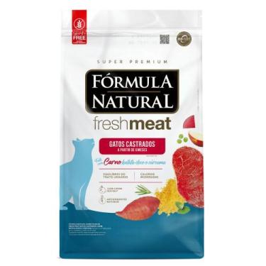 Imagem de Ração Fórmula Natural Fresh Meat Para Gatos Castrados Sabor Carne, Bat