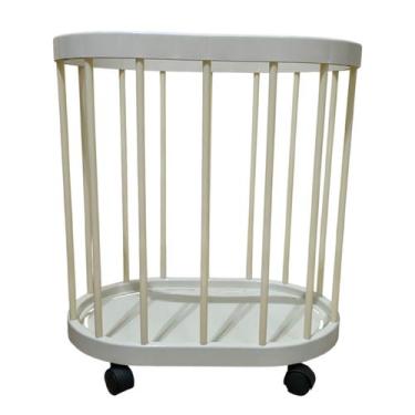 Imagem de Cesto Organizador Rodinhas Carrinho Multiuso Banheiro Cozinha Sala Cas