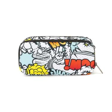 Imagem de Estojo para lápis, estojos de lápis de grande capacidade, bolsa de armazenamento de papelaria de escritório - Colorido-3