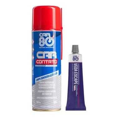 Imagem de Kit Spray Limpa Contato E Veda Escape Car80