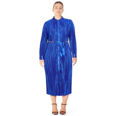 Imagem de City Chic Vestido feminino plus size - Amirah Maxi, Azul, 48