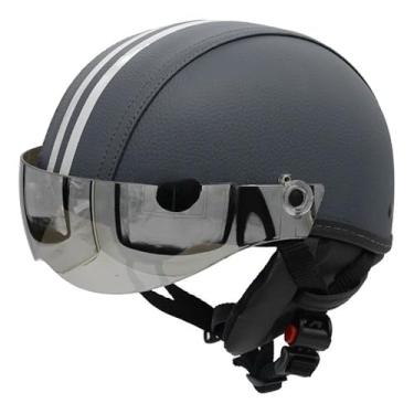 Imagem de Capacete Scooter Elétrica de Bike Skate Viseira Silver(Grafite,PP - VESTE 53/54)