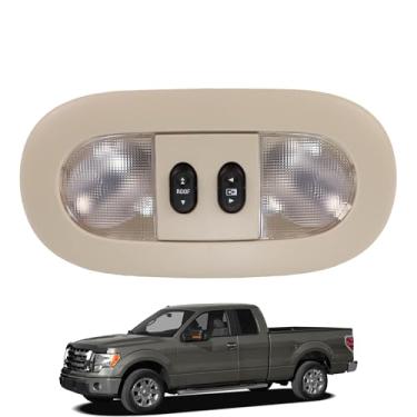 Imagem de YzusGomumu Console suspenso com luz de mapa de cúpula de LED, interruptor de teto solar compatível com Ford F-150 2006-2008 Lincoln Mark LT 2004-2008 lâmpada de leitura de teto interior da cabine